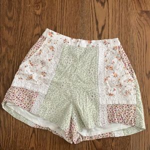 American Eagle floral print shorts